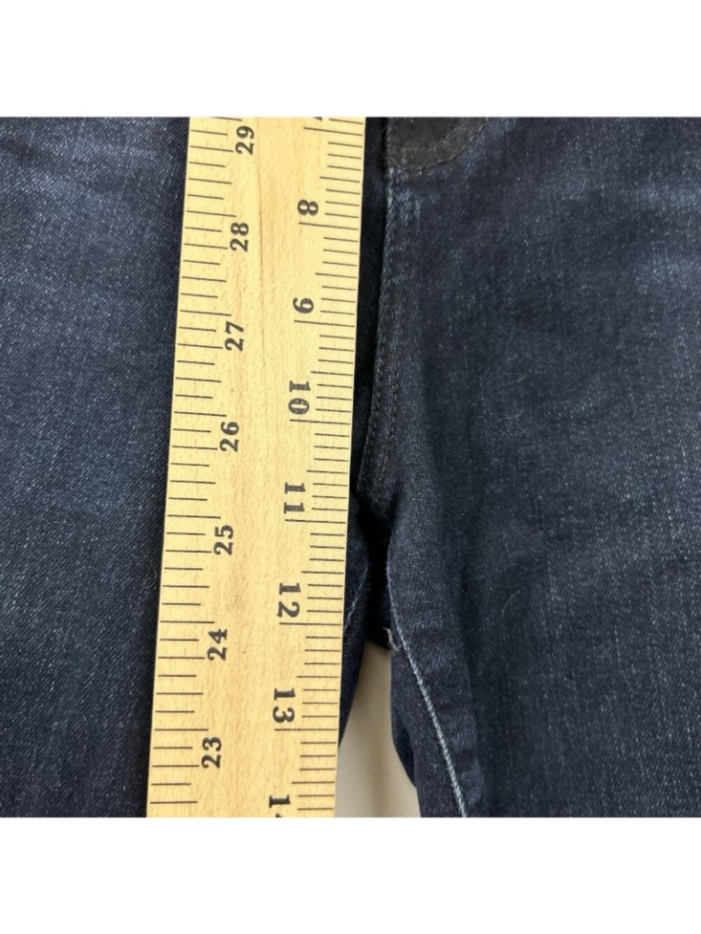 AG Adriano Goldschmied Mari High Rise Slim Straight Jeans Sz 31 Dark Wash Indigo - Picture 8 of 16